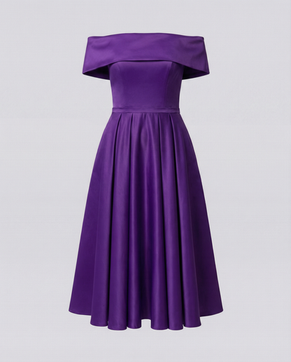 Rivelle | Elegante Dame Mini Gallakjole med Satin-finish