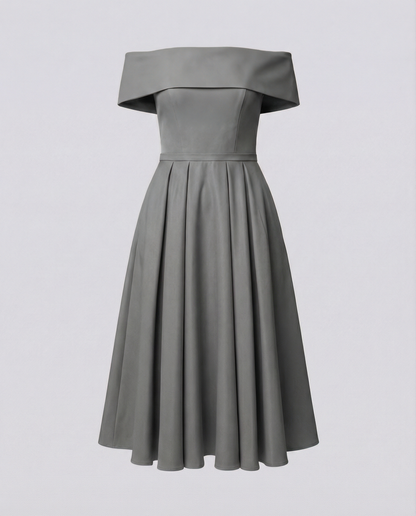 Rivelle | Elegante Dame Mini Gallakjole med Satin-finish