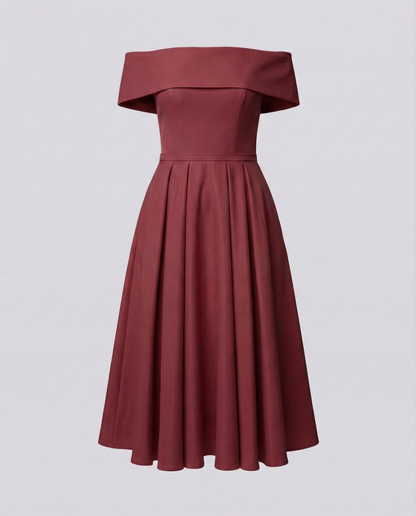 Rivelle | Elegante Dame Mini Gallakjole med Satin-finish