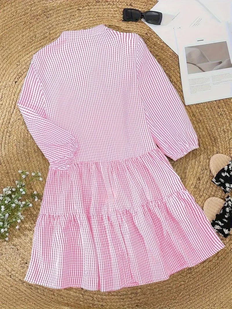 Rosie | Charmerende Kvinder Gingham Mini Kjole