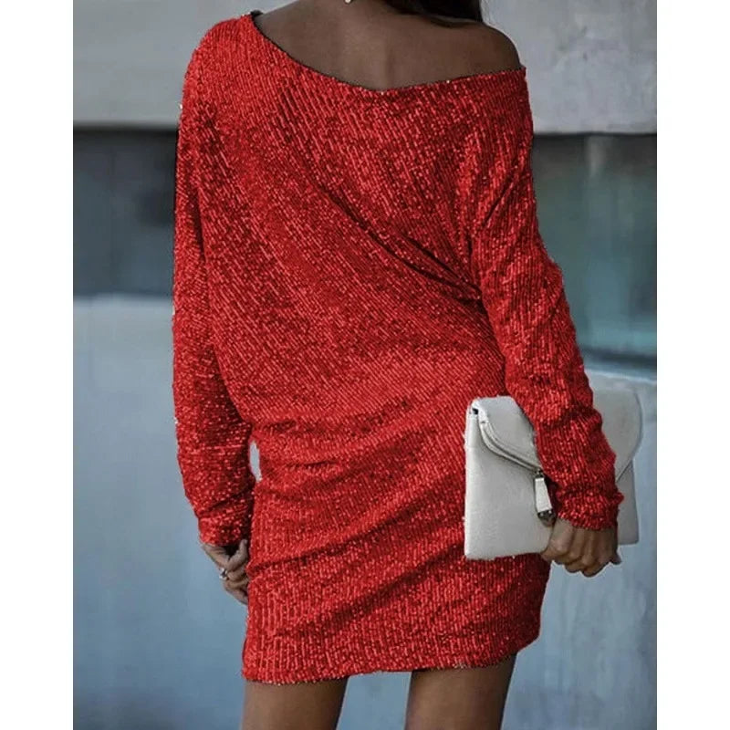 Ruby | Festlige Dame Mini Gallakjole med Pailletter