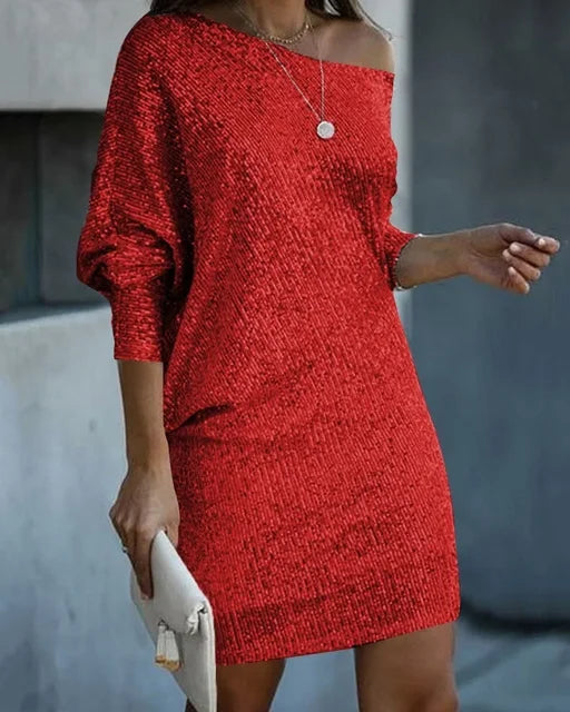 Ruby | Festlige Dame Mini Gallakjole med Pailletter