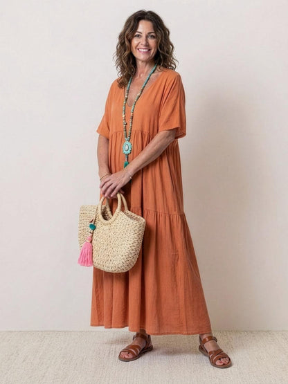 Sienna | Afslappede Kvinder Boheme Maxi Kjole