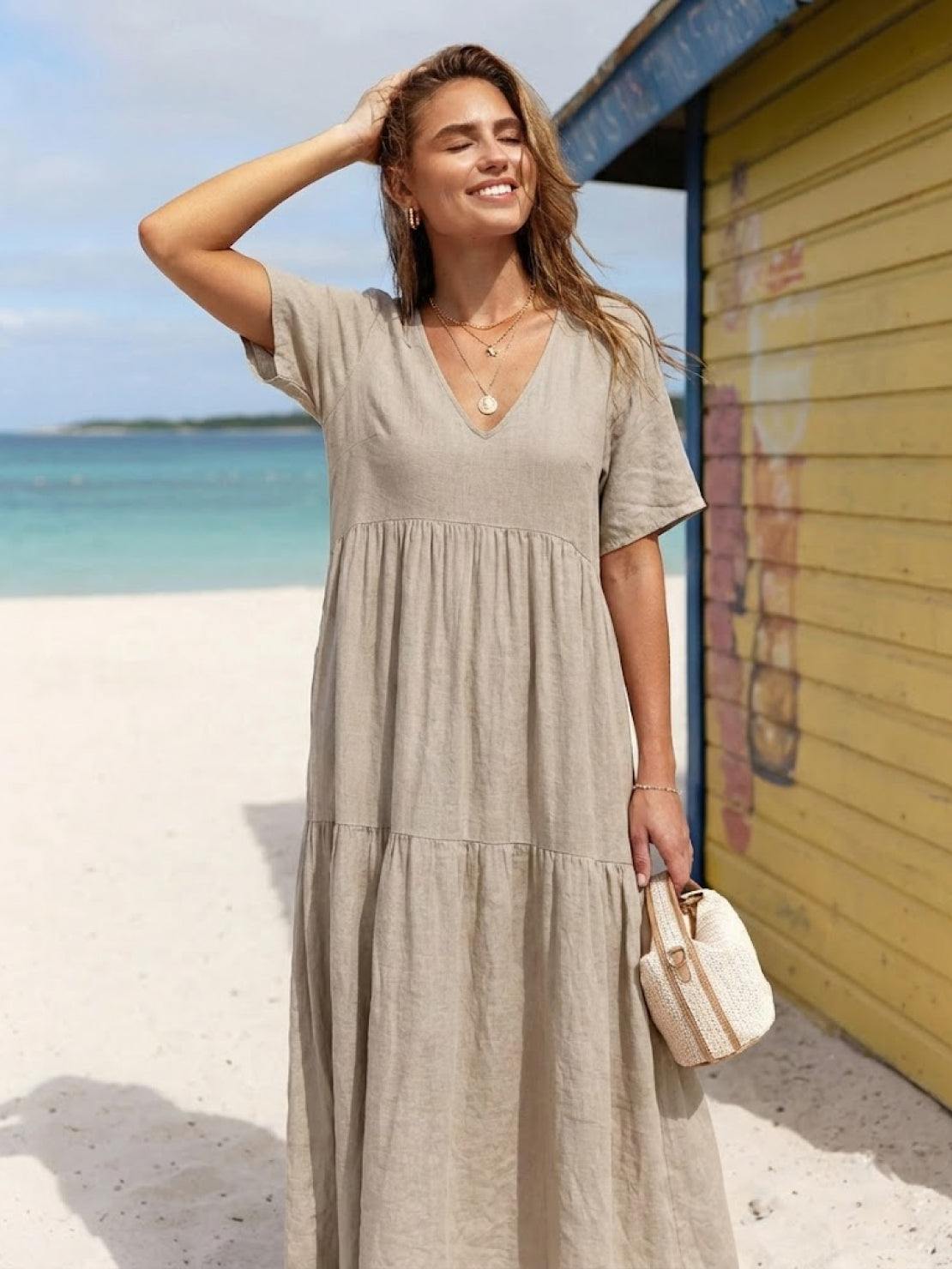 Sienna | Afslappede Kvinder Boheme Maxi Kjole
