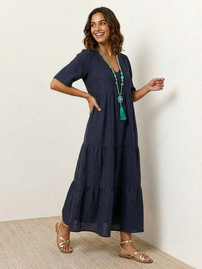 Sienna | Afslappede Kvinder Boheme Maxi Kjole