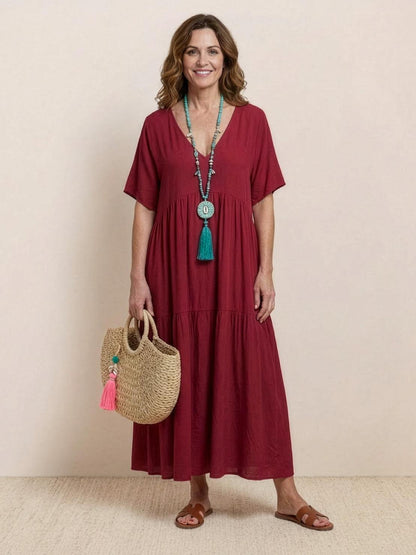 Sienna | Afslappede Kvinder Boheme Maxi Kjole