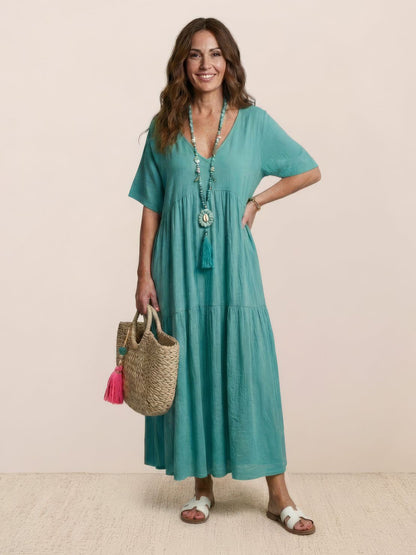 Sienna | Afslappede Kvinder Boheme Maxi Kjole