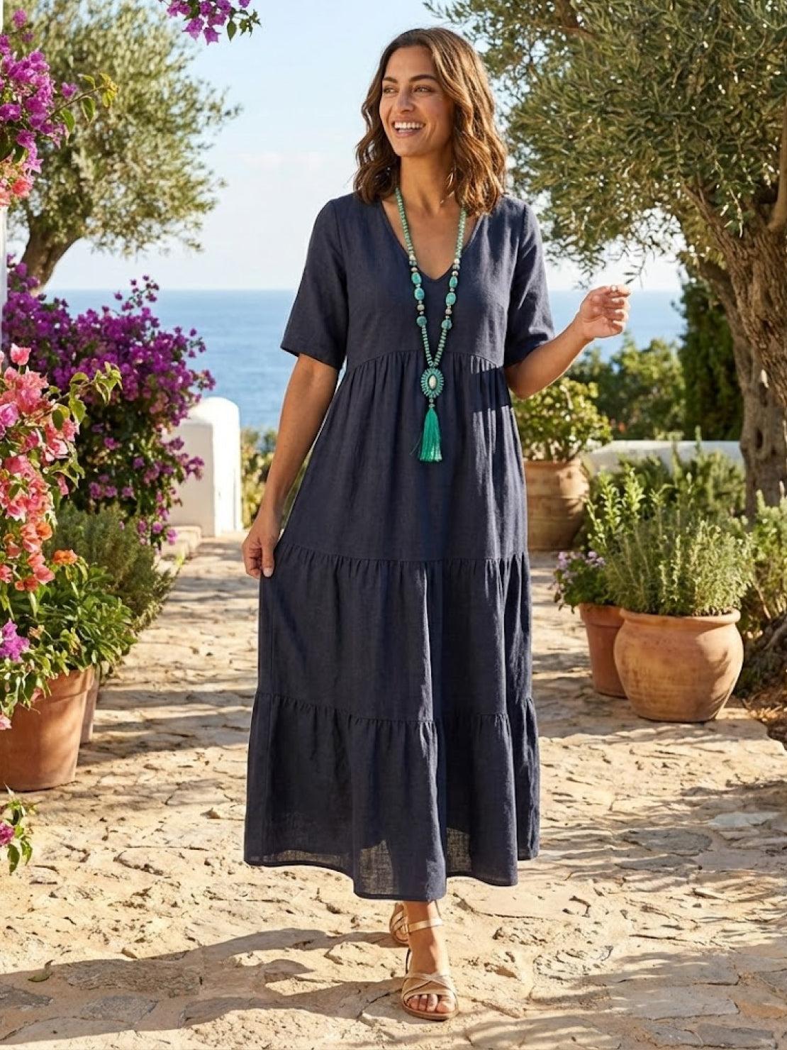 Sienna | Afslappede Kvinder Boheme Maxi Kjole