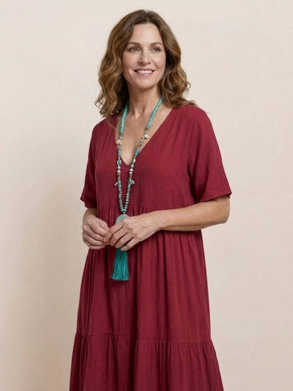 Sienna | Afslappede Kvinder Boheme Maxi Kjole
