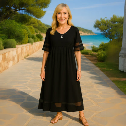 Sif | Kvinder Maxikjole Bomuldsblanding Flatterende Pasform
