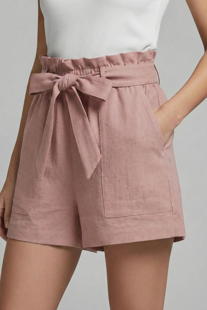 Silke | Dame Shorts Bindebånd i Taljen Praktiske Lommer