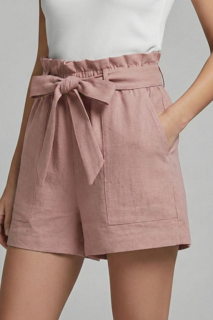 Silke | Dame Shorts Bindebånd i Taljen Praktiske Lommer
