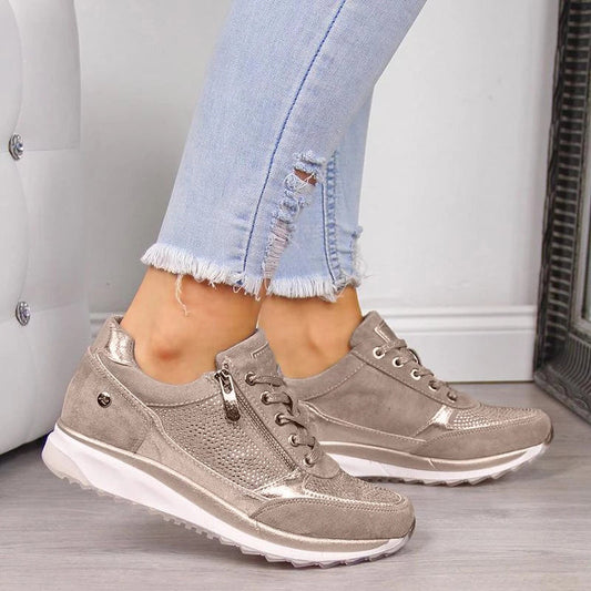Solvej | Dame Sneakers Åndbart Materiale Ergonomisk Støtte