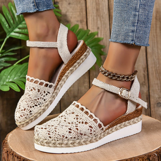 Tessa | Ergonomiske Dame Sandaler i Boho-stil med Justerbare Remme