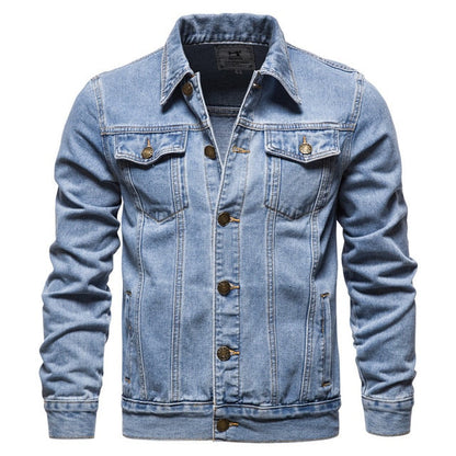 Valdemar | Mænd Denimjakke Klassisk Bomuld Casual Pasform