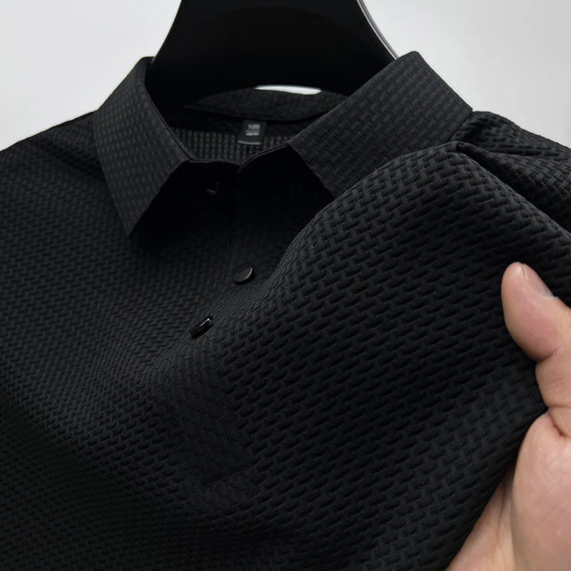 Valdemar | Mænd Polo Shirt Strikket Materiale Klassisk Pasform