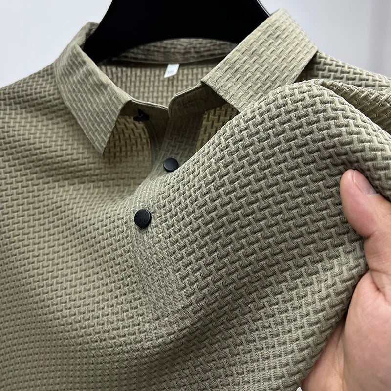 Valdemar | Mænd Polo Shirt Strikket Materiale Klassisk Pasform