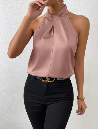Vanna | Eksklusive Kvinder Toppe med Silk-feel og Knudetalje