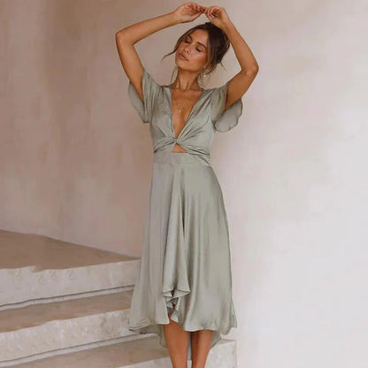 Vera | Dame Vintage Midikjole Romantisk Elegant Pasform