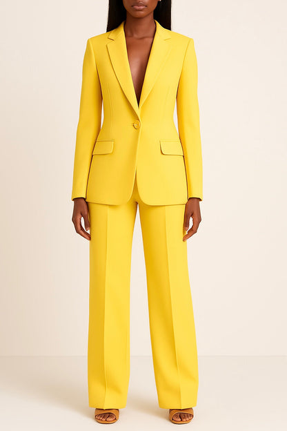 Vibeke | Kvinder Habitset Lang Figursyet Blazer Slankt Snit